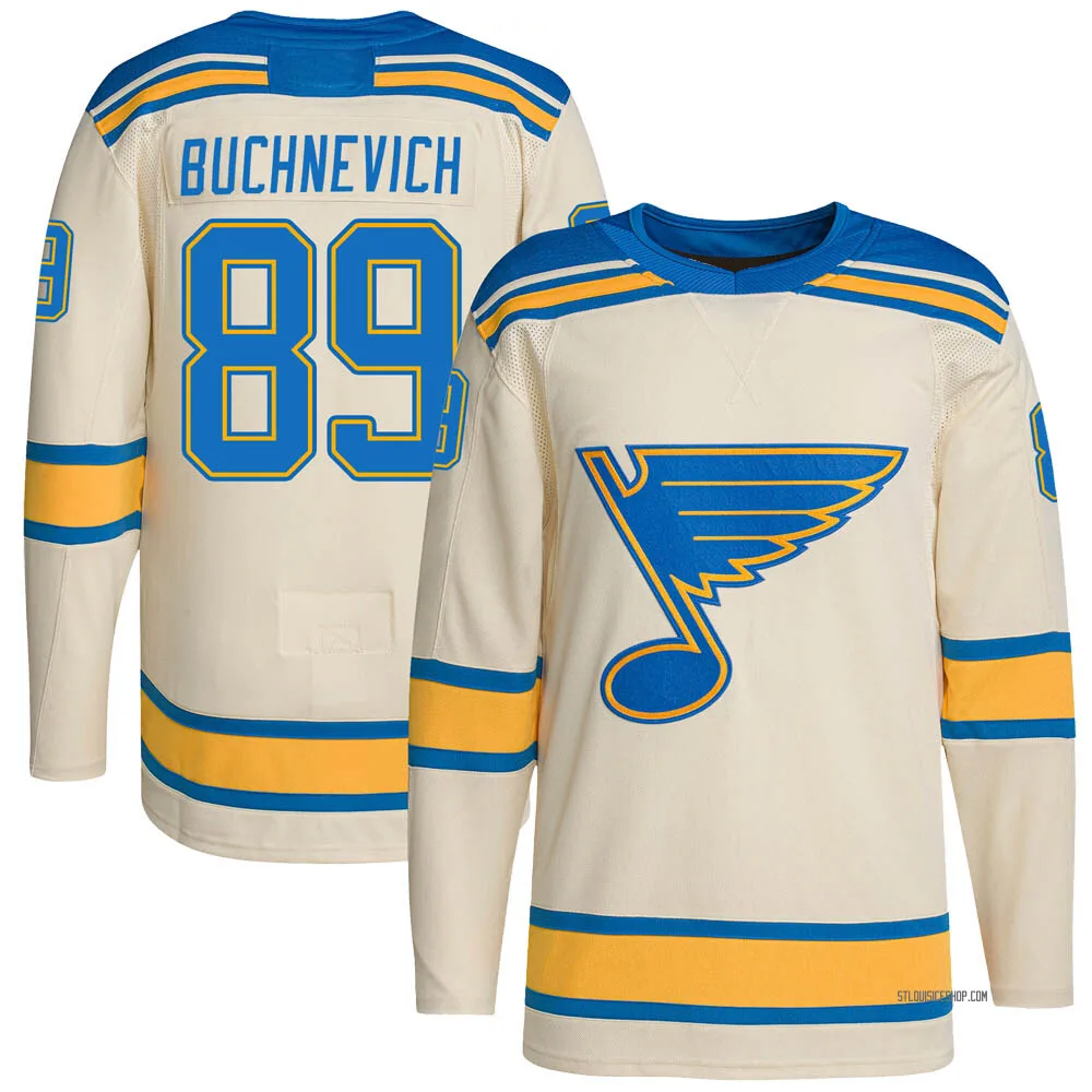 Oskar Sundqvist Blues 2022 Winter Classic Bluenote Cream Jersey, Men Jersey  - Bluefink